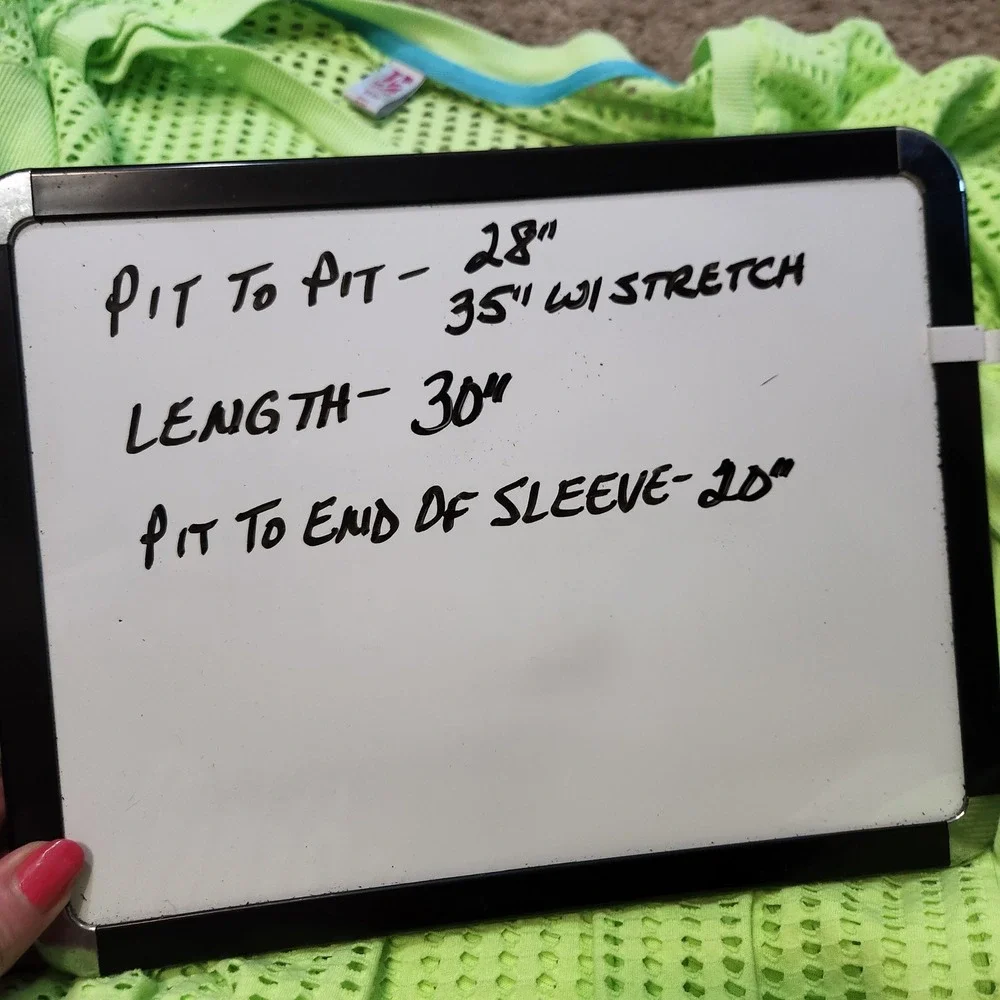 LEI Active Neon Lime Green Mesh Long Sleeve Top Plus Size 22/24 Relaxed Fit